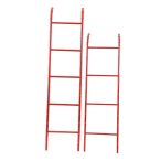 Létra fém karácsonyi 143cm - Piros