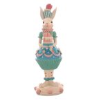 Nyúl cupcake szoknyában poly 26,5cm - Kék