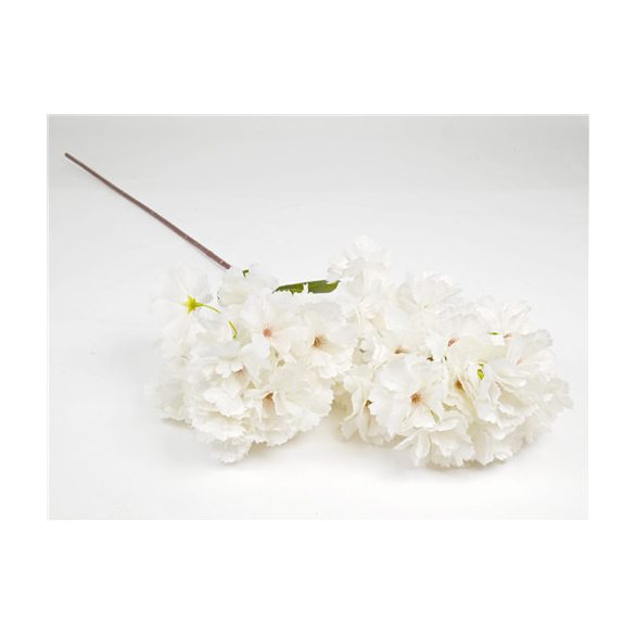 Cseresznyevirág ág 72 cm - Fehér