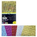   Kreatív kartonpapír Clairefontaine prizmás metál 25x35 cm 195g vegyes 5 ív/csomag