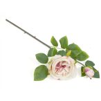 Rózsa ág 52cm - Pasztal rózsaszín