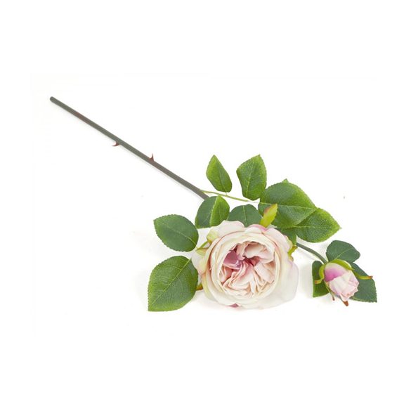 Rózsa ág 52cm - Pasztal rózsaszín