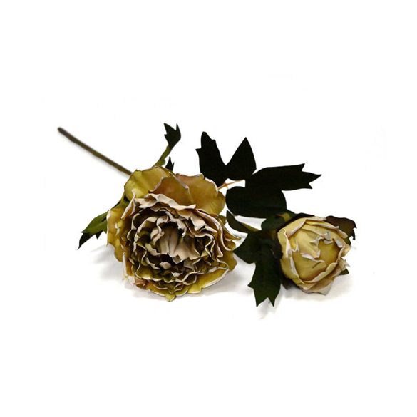 Virágfejes ág 50cm - Sárga