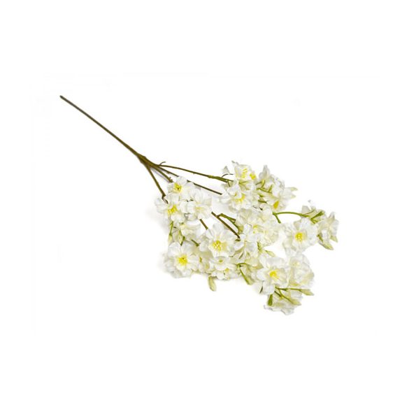 Cseresznye virág ág 63cm - Fehér
