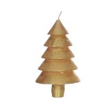 Gyertya fenyő 12x7cm - Arany