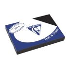   Karton bőrhatású Clairefontaine Text and Cover A/4 270g fekete 100 ív/csomag
