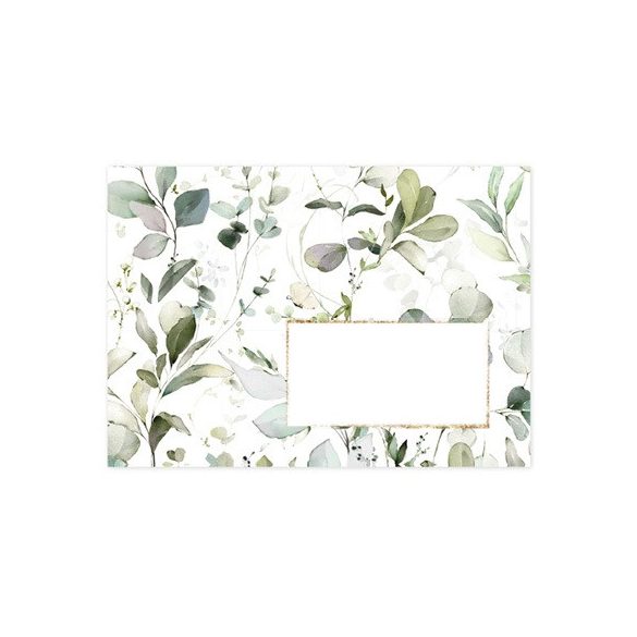 Boríték Clairefontaine Pollen LC/6 szilikonos - Zöld eucalyptus 55037C S/20