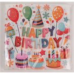 Party szalvéta 33x33cm - HAPPY BIRTHDAY (20db/csom)