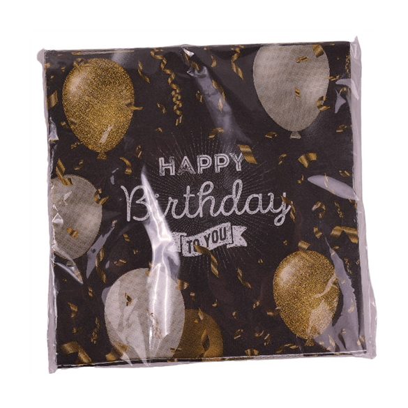 Party szalvéta 33x33cm - HAPPY Birthday TO YOUT (20db/csom)