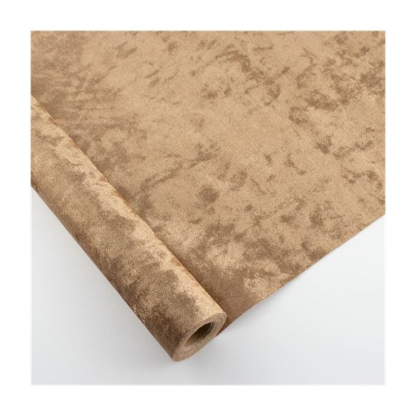 Bársony tekercs 48cm x 3m - Barna