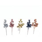   Pick csokros mini toboz/tűlevél glitteres 25 cm - Több színben