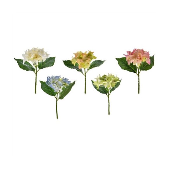 Selyemvirág Hortenzia szálas 35cm - több színben