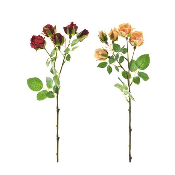 Rózsa csokros 39cm - 2féle