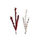 Dekor ág bogyós 73 cm 3ág - Piros
