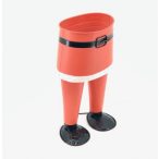 Kaspó fém 35x22.8x51.8cm láb forma piros/fehér