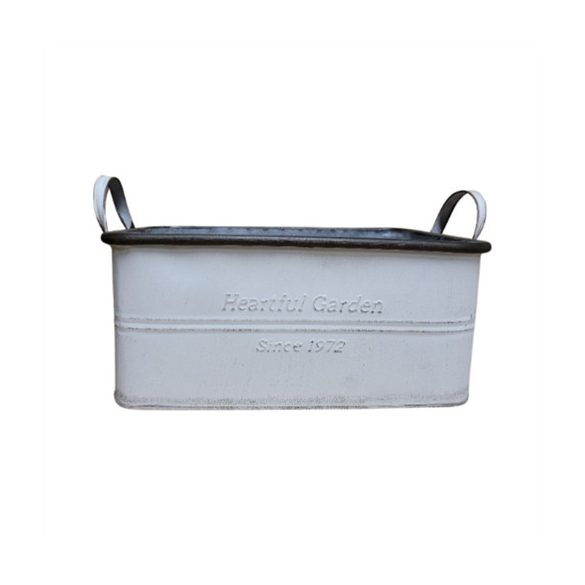 Kaspó fém láda 23,5x17x12 cm - Több szín - M-méret