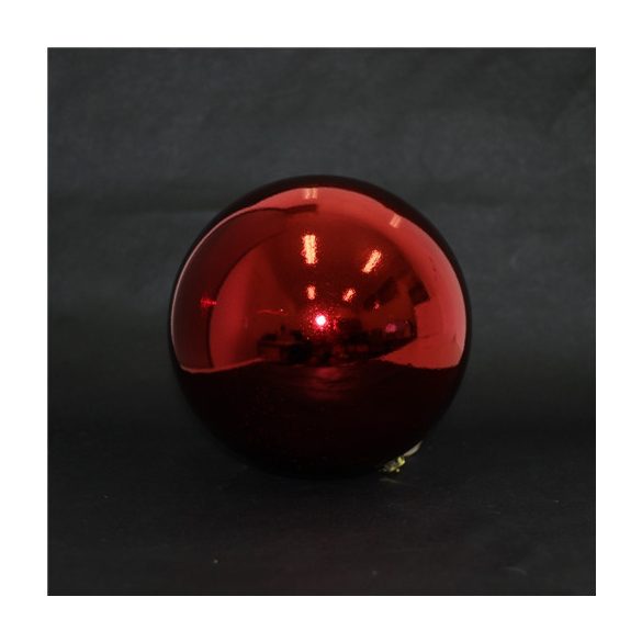 Műanyag gömb 20cm - Piros