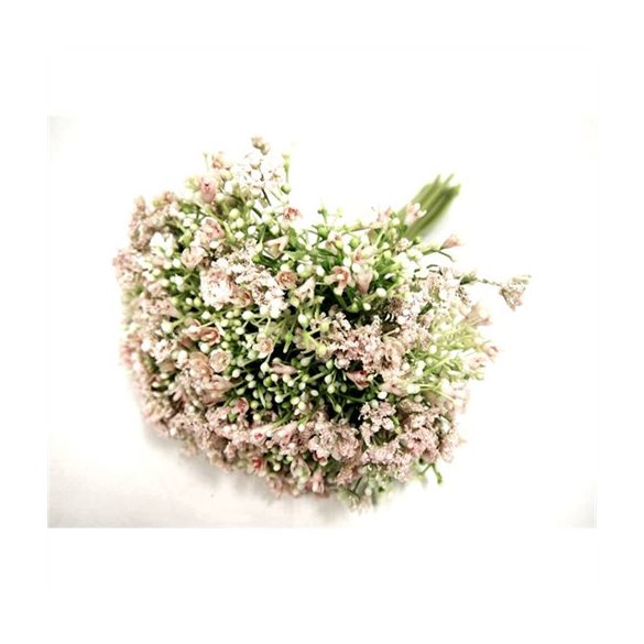 Csokor apró virág, 27 cm-es világos rózsaszín