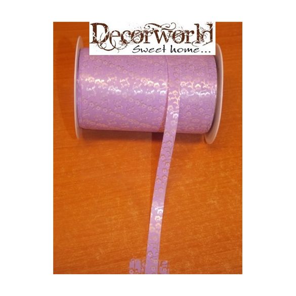 Szalag Flowergirl gyorskötözőszalag textil 10mmx150m halványlila