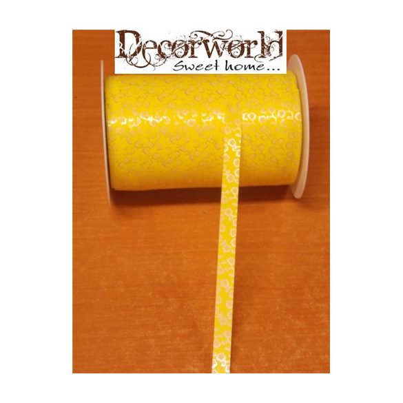 Szalag Flowergirl gyorskötözőszalag textil 10mmx150m sárga