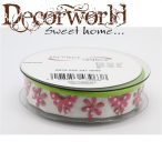 Szalag Esperanza textil 25mmx5m pink SSS