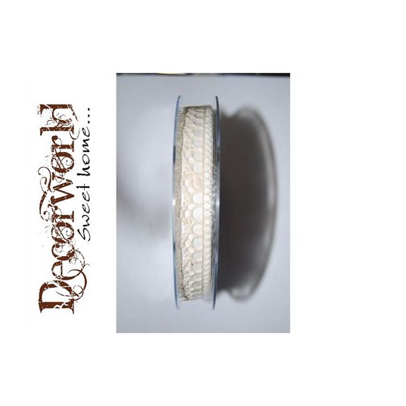 Valerie csipke szalag textil 15mmx10m krém