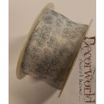 Campanula szalag virágos textil 40mmx10m kék-fehér