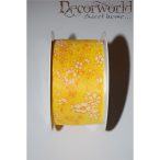 Campanula szalag virágos textil 40mmx10m sárga-fehér