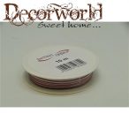 Szalag Breeze 10mmx10m textil csíkos - Bordó, fehér