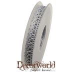 Szalag Valerie - Lurex textil 15mm x 10m ezüst