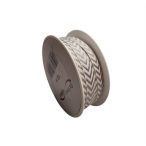 Szalag Zick-Zack textil 10mm x 10m - Ezüst