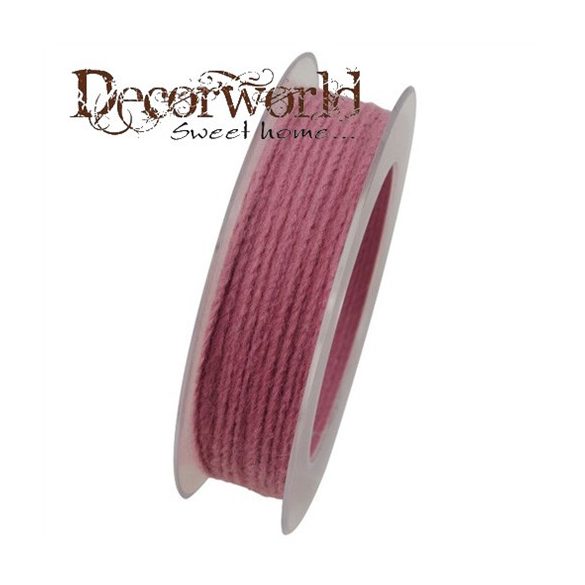 Zsinór textil 2mmx10m rózsaszín