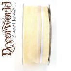 Szalag Rhapsodie textil 40mmx20m - Krém