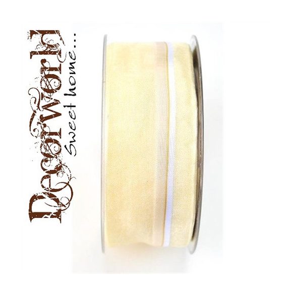 Szalag Rhapsodie textil 40mmx20m - Krém