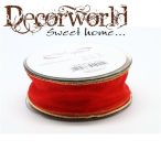 Szalag Christmas Adventure textil 40mmx20m piros SSS