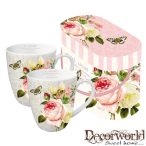 PPD Bögre díszdobozban sett/2 Jardin Rose