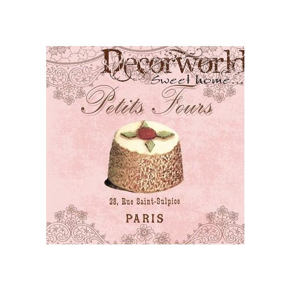 PPD Szalvéta 33x33cm Petits Fours  20db