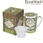 PPD Bögre szűrővel,fedővel díszdobozban Green Tea