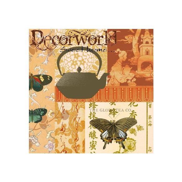 PPD Szalvéta 33x33cm  20/cs Tea Garden orange