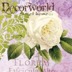 PPD Szalvéta 33x33cm Flora Mystique:White Rose  20db