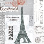 PPD Szalvéta 33x33cm Paris 20db