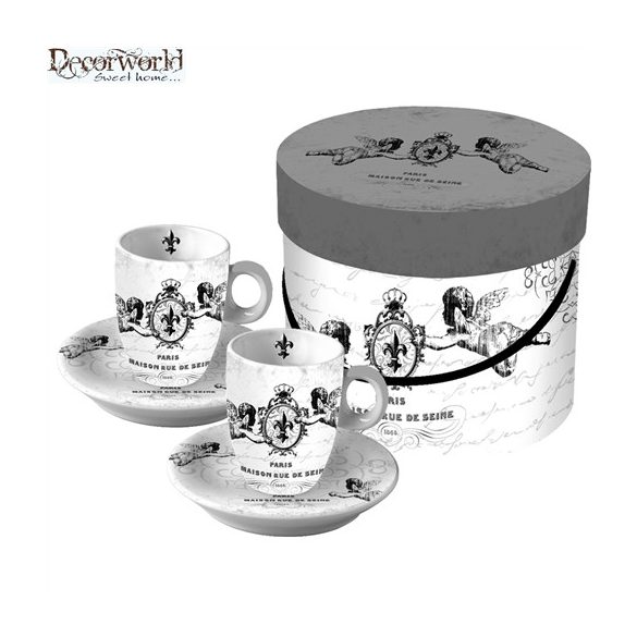 PPD Espresso csésze szett/2 díszdobozban French Angel