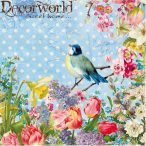 PPD Szalvéta 33x33cm Vintage Bird  20db