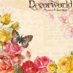 PPD Szalvéta 33x33cm Vintage Butterflies  20db