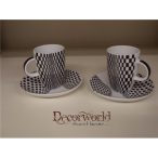 PPD Espresso csésze szett/2 díszdobozban Op Art