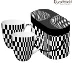 PPD Bögre díszdobozban sett/2 Op Art