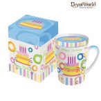 PPD Bögre fedővel díszdobozban Loops Mix Happy Birthday