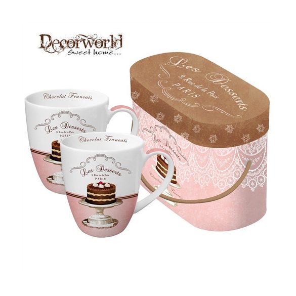 PPD Bögre díszdobozban sett/2 Les Desserts