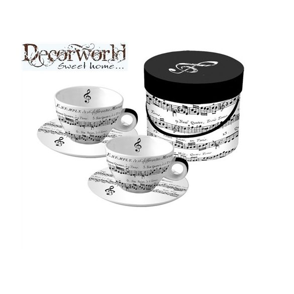 PPD Cappucino csésze szett/2 alátéttel díszdobozban Adagio