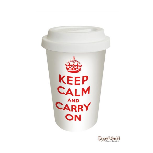 PPD Coffee to Go Becher Keep Calm and carry on